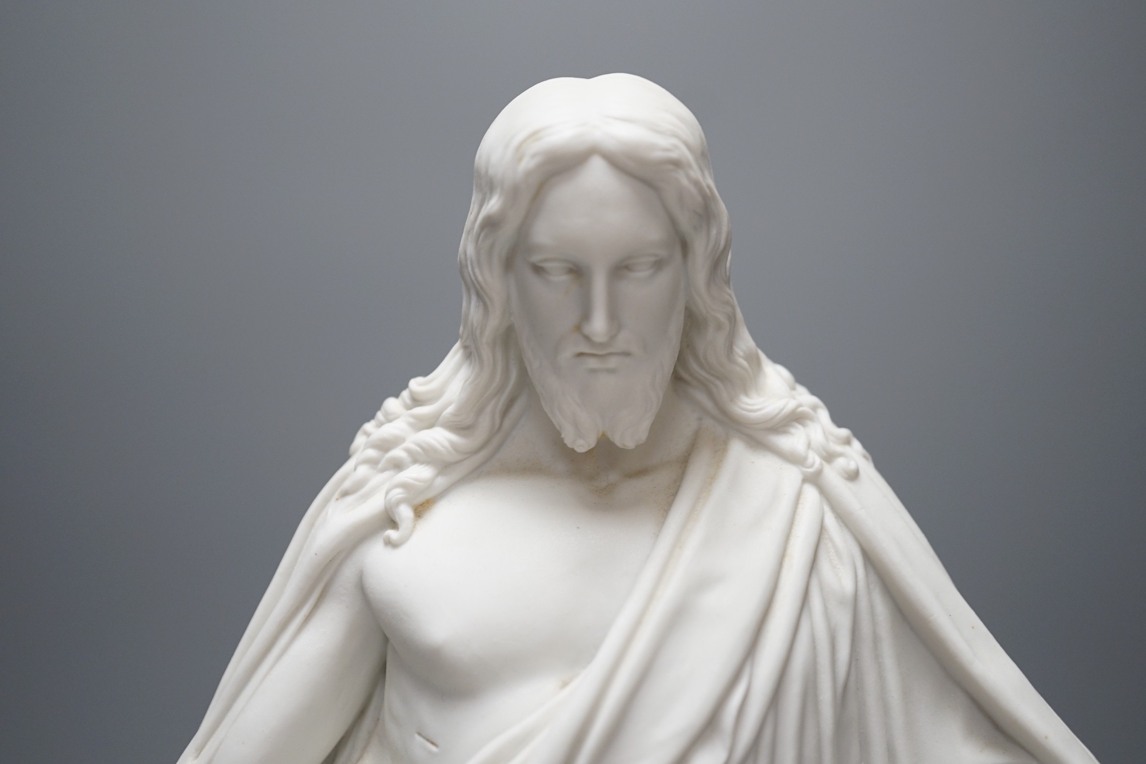 A 19th century Bing and Grondahl rare figure of Christ, 38 cms high